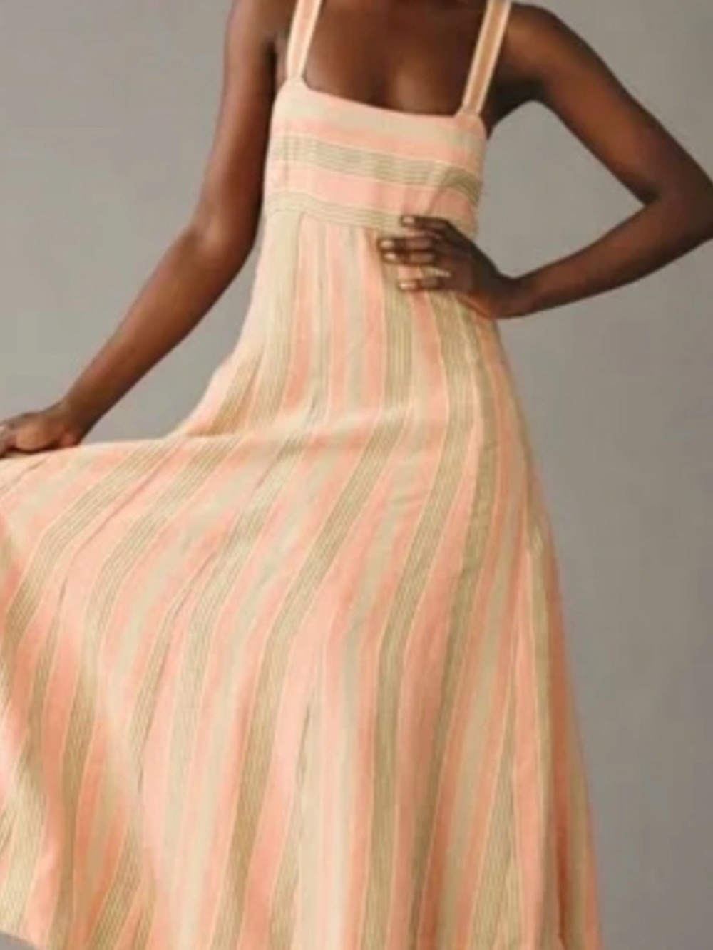 Anthropologie Maeve a line linen dress